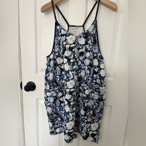 Free People Movement Hot Shot Romper in Forest Floral